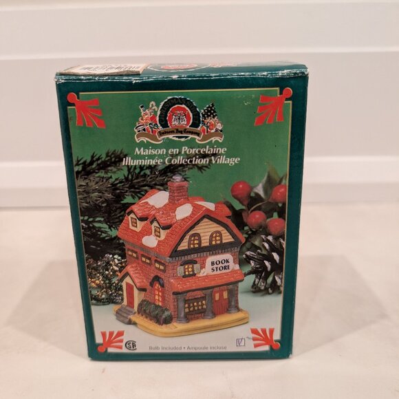 Hudson's Bay Company- Village Collectibles- Illuminated Book Store - Picture 1 of 12